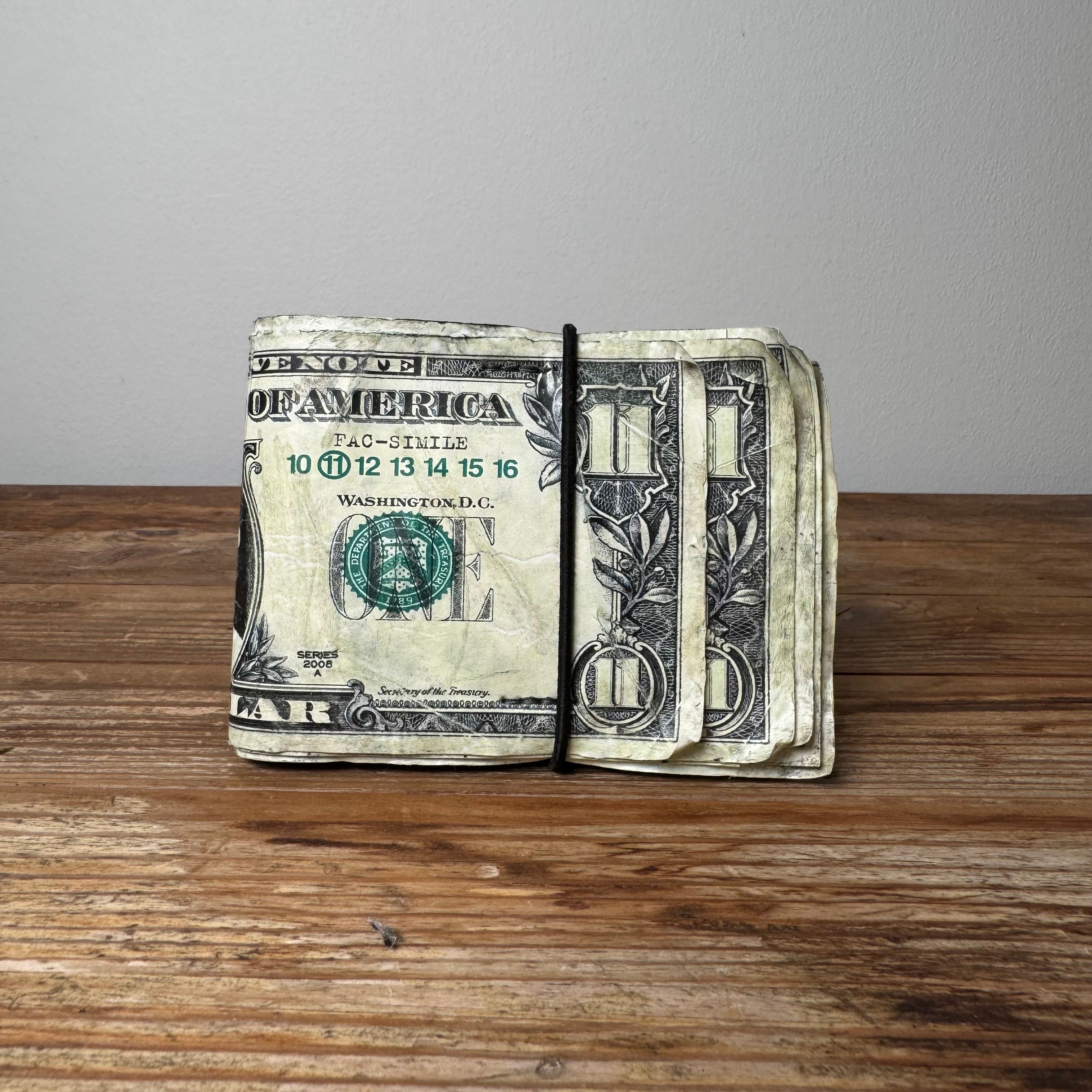 2008 Martin Margiela 11 “Dollar Bill” Bi-Fold Wallet