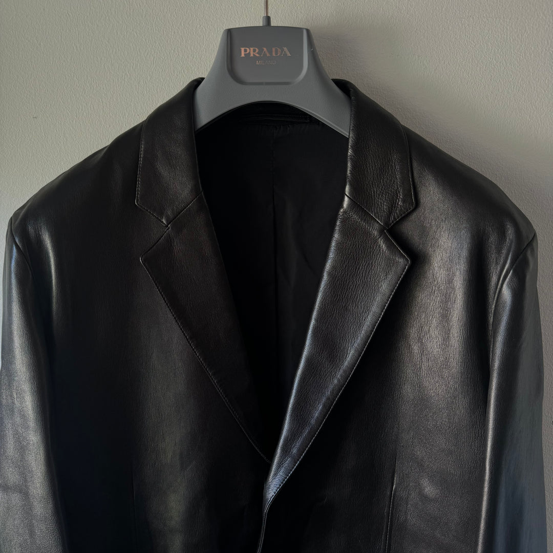 Prada FW1999 Mainline Lamb Leather Blazer Jacket