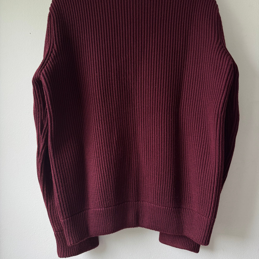 AW2002 Martin Margiela Wool Zip-Up Drivers/Truckers Knit