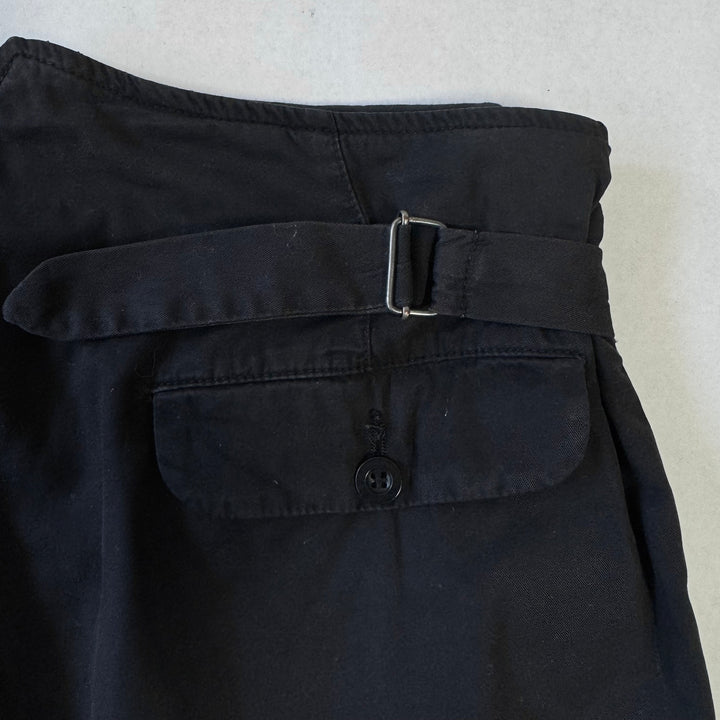 AW2004 Martin Margiela Dark Navy Buckle Adjustable Pants