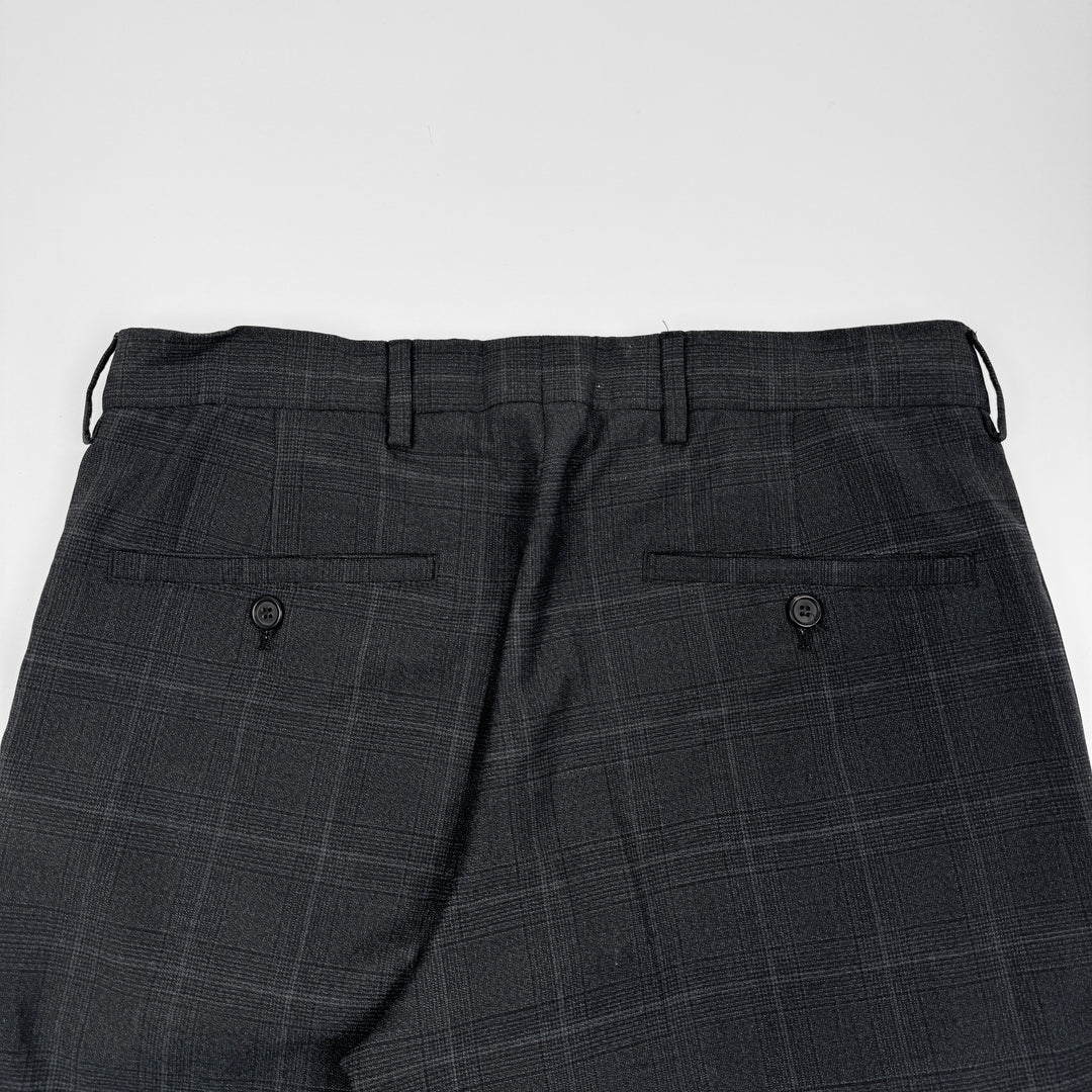 Miu Miu 2022 Checkered Prince Of Wales Pleated Fine Wool Pants