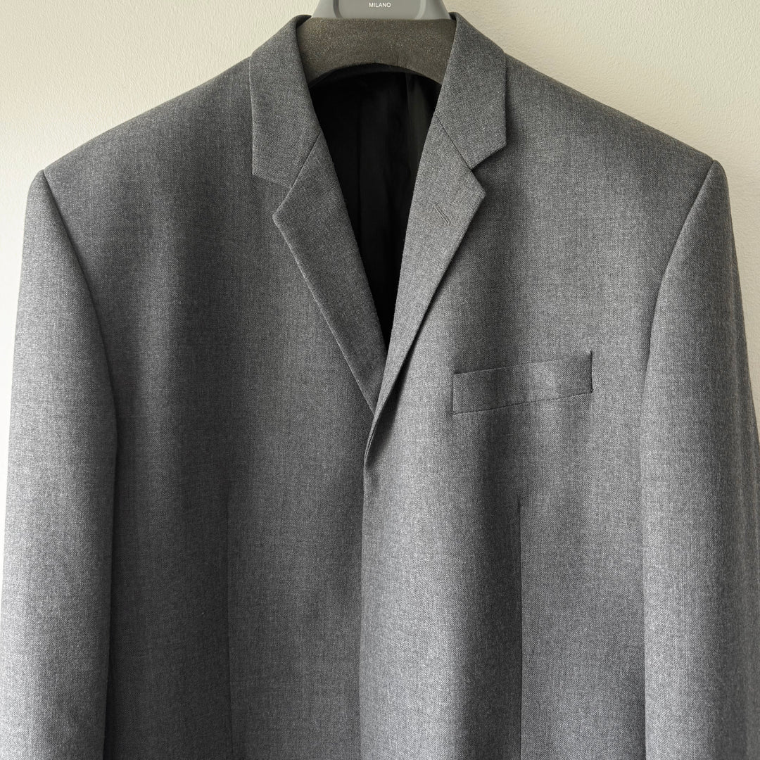 Helmut Lang 1980’s Gray Wool Coat