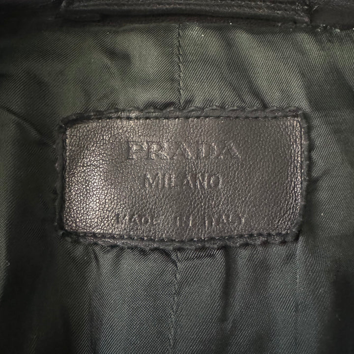Prada 90's Mainline Lamb Leather Blazer Jacket