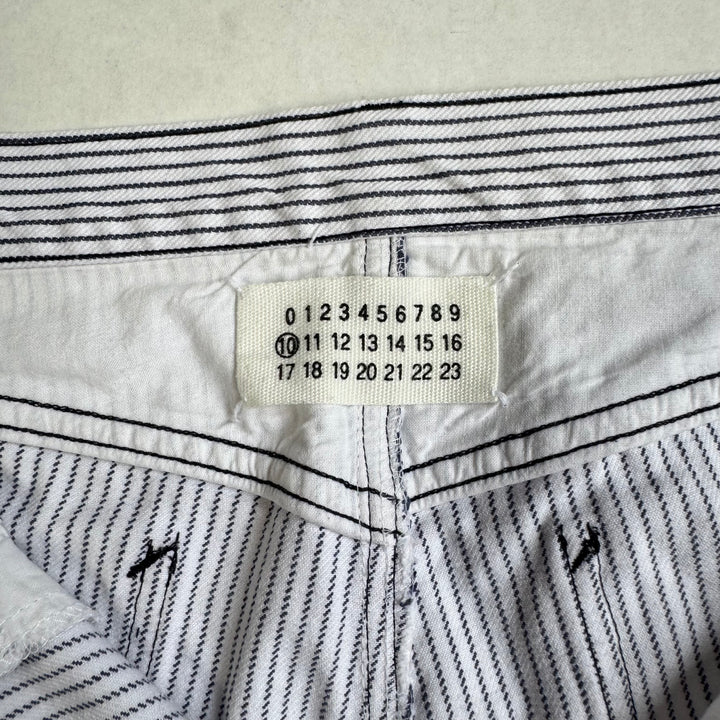 SS1999 Martin Margiela White Striped Cotton Pants