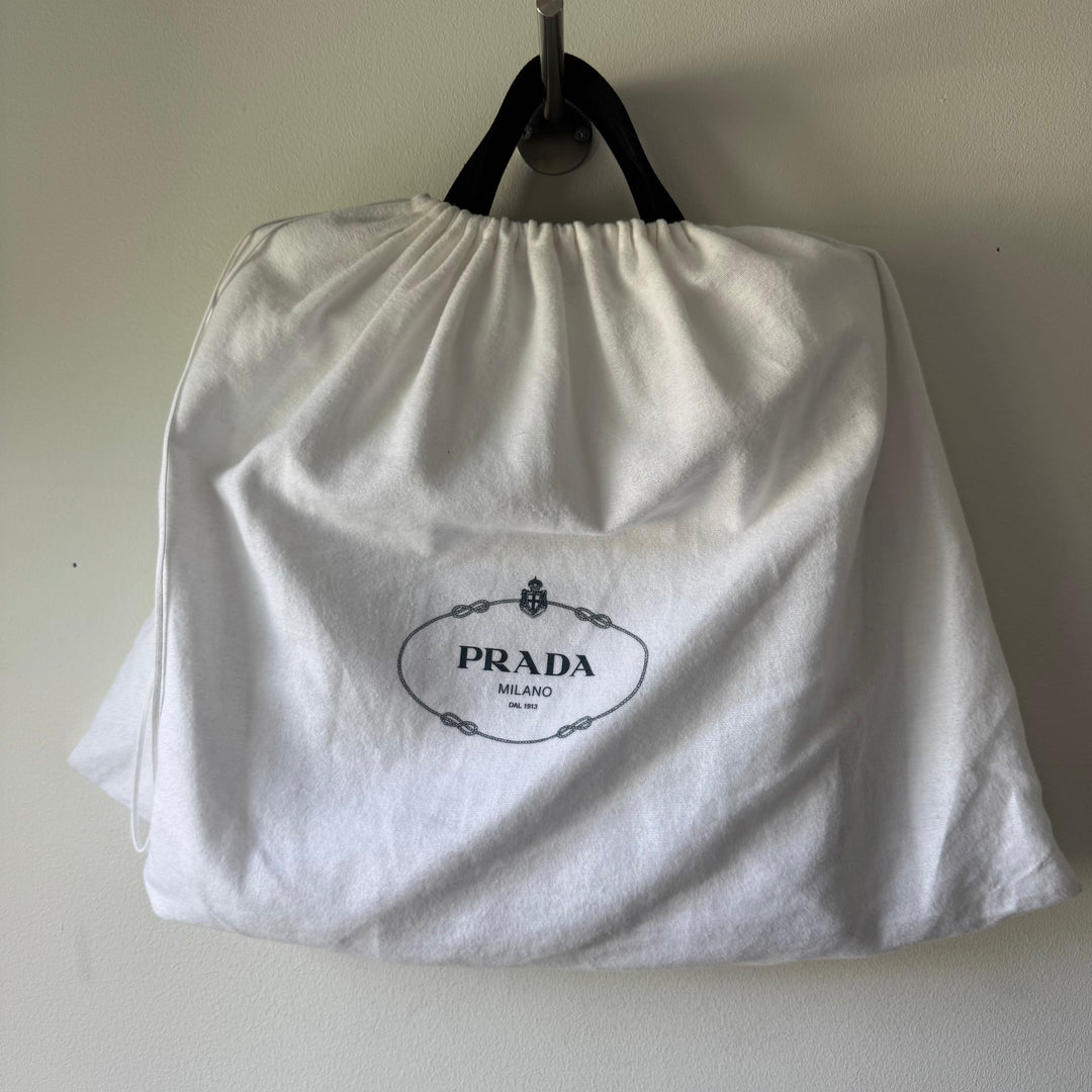 Prada FW2023 Silver Leather Tote Bag