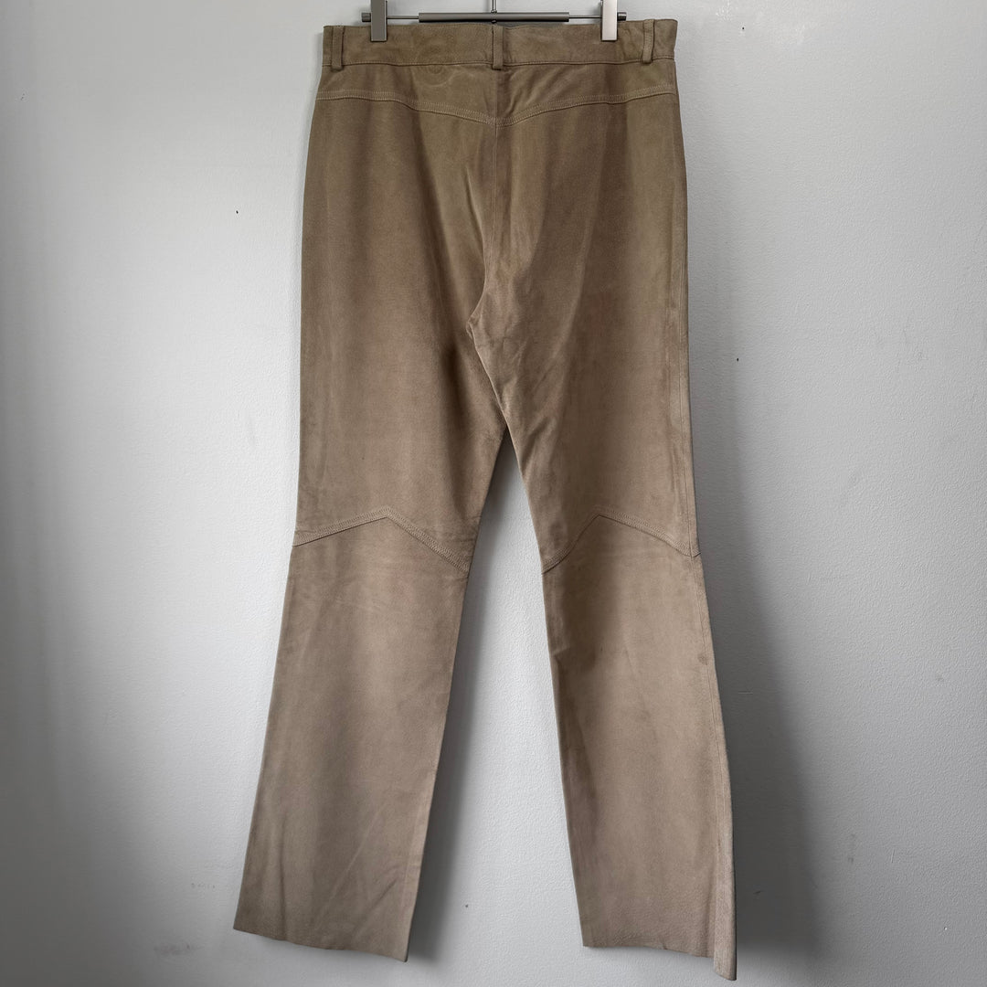 SS2001 Martin Margiela Relaxed Pig Suede Leather Pants