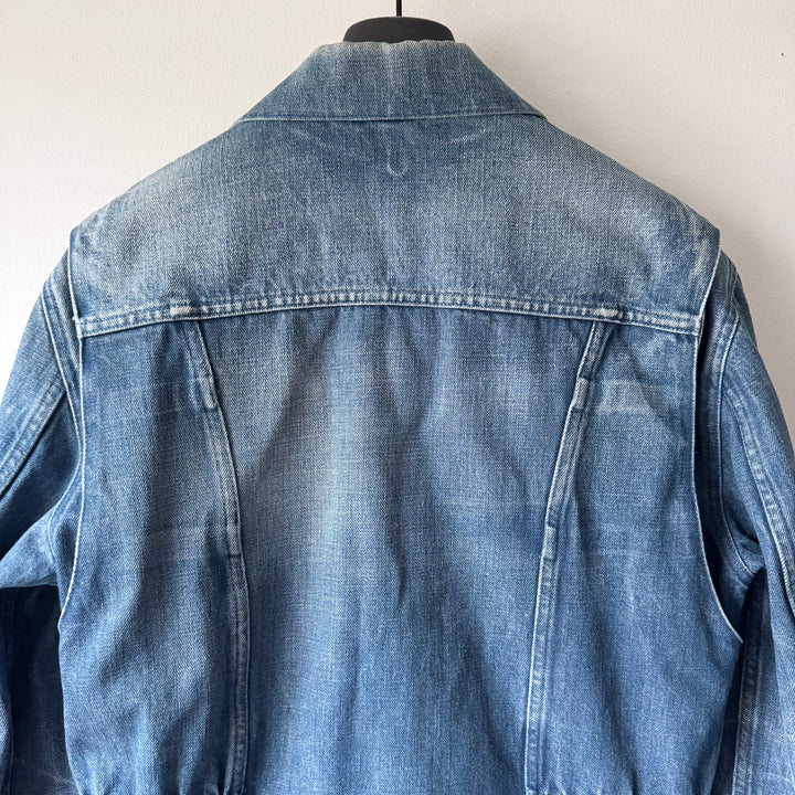 Gucci By Tom Ford SS2004 Cropped Washed Denim Western Moto Jacket
