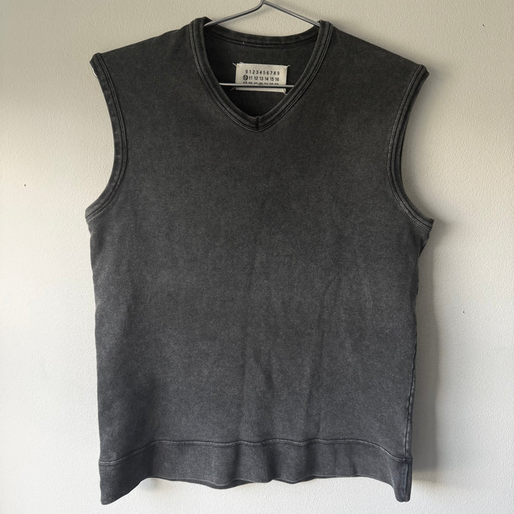 SS1999 Martin Margiela Dark Gray Cotton Jersey Vest