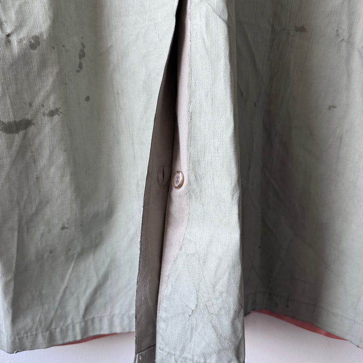 AW2002 Martin Margiela Artisanal Green Painted Trench Coat