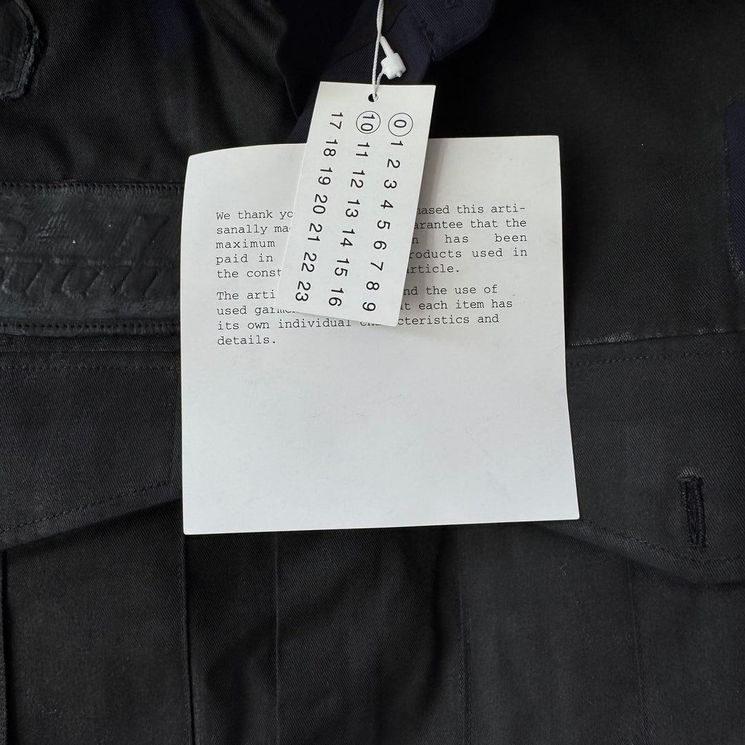 SS2003 Martin Margiela Artisanal Black Painted Officer Vest
