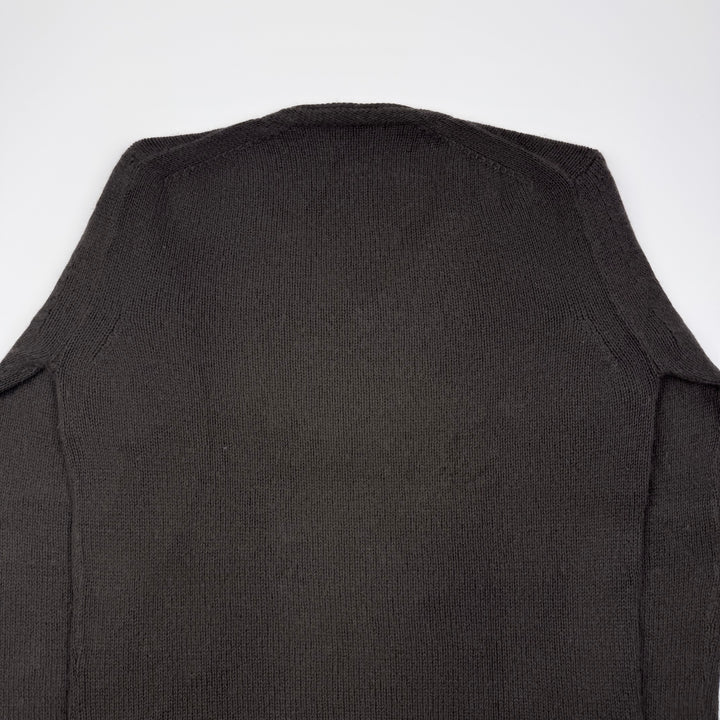 Gucci By Tom Ford Brown Angorra/Silk Knit V-Neck Pullover