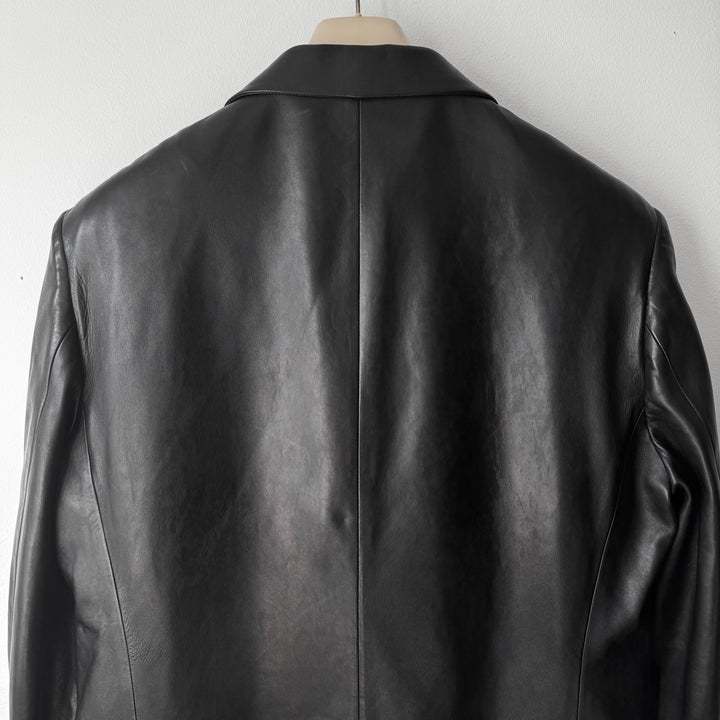 Gucci By Tom Ford 2000’s Black Lamb Leather Coat