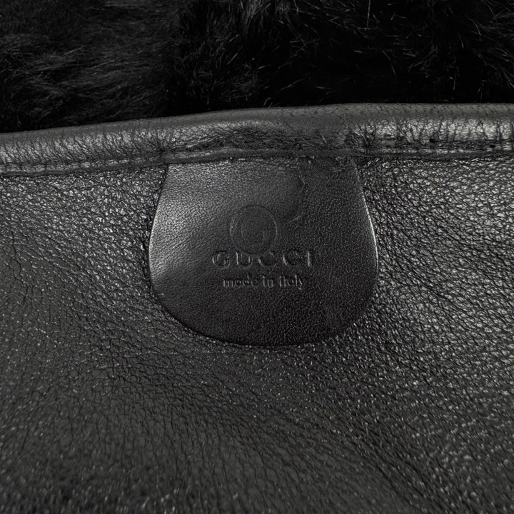 Gucci By Tom Ford SS1996 Reversible Rabbit Fur Leather Messenger Bag