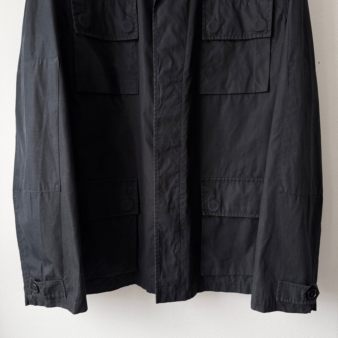 Helmut Lang SS1998 Black Cotton Safari Field Multipocket Jacket