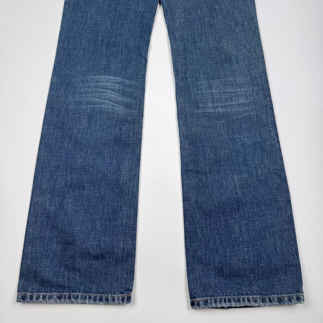 Prada 2006 Blue Washed ”Regular Fit” Bootcut Jeans