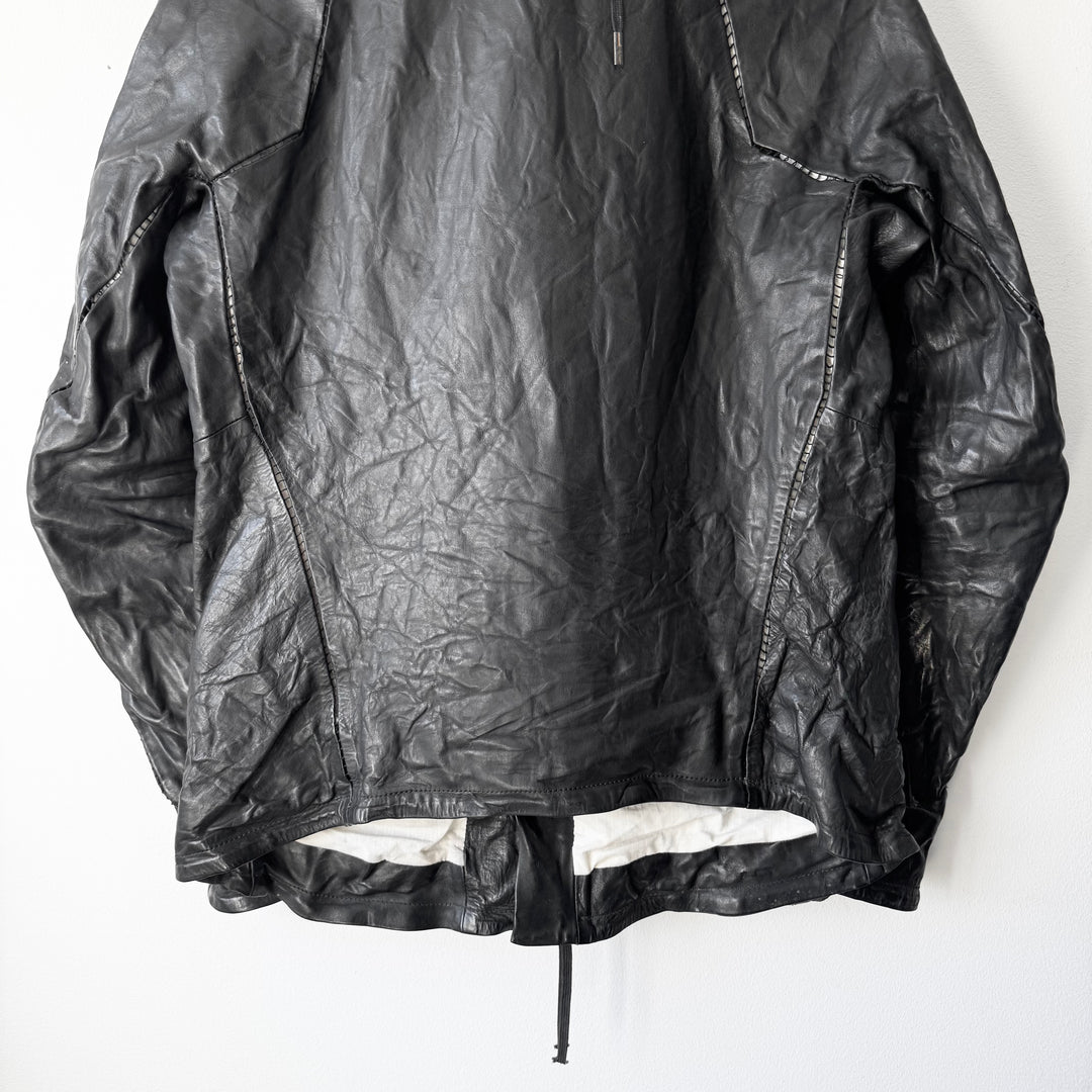 Boris Bidjan Saberi AW2014 Black Horse Leather J2-F251 Jacket