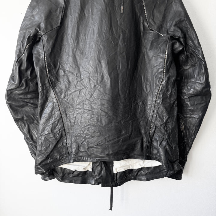 Boris Bidjan Saberi AW2014 Black Horse Leather J2-F251 Jacket