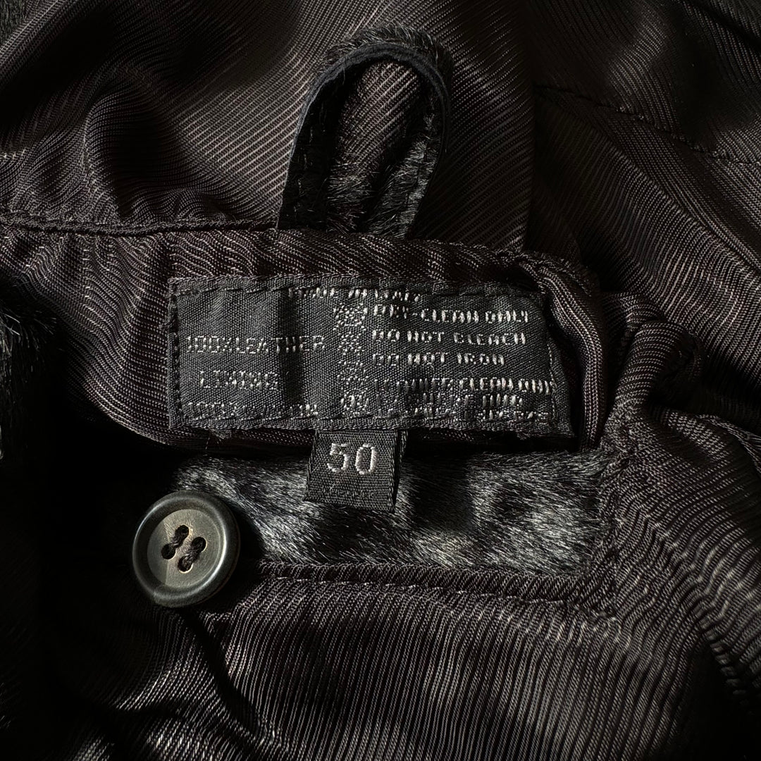 Prada 1990’s Mainline Calf Hair-On-Hide Leather Coat