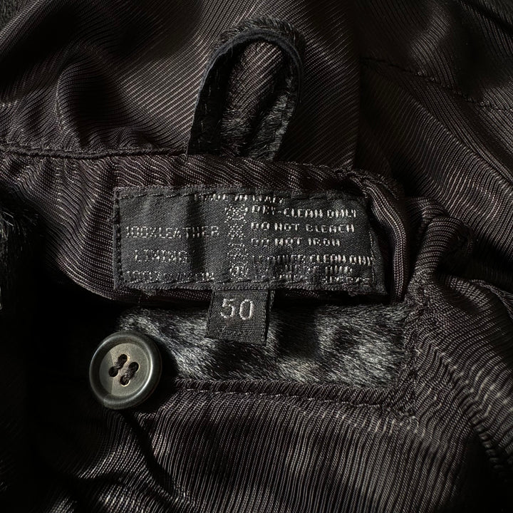 Prada 1990’s Mainline Calf Hair-On-Hide Leather Coat
