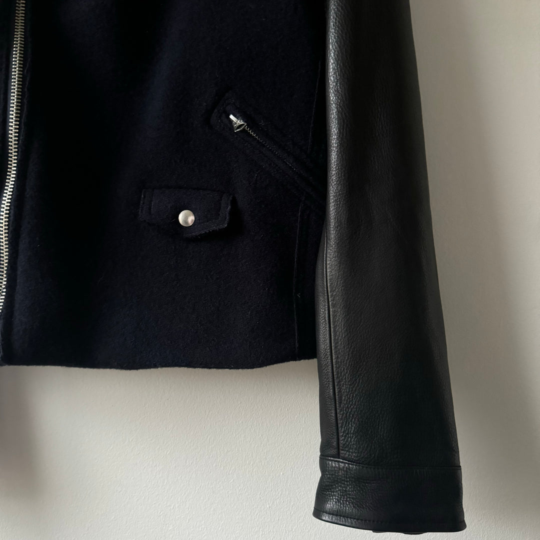 AW2013 Acne Studios Cassady Wool/Leather Biker Jacket