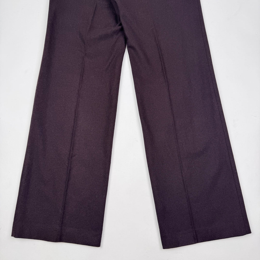 Gucci By Tom Ford 1990’s Brown Wool Flared Relaxed Suit Trousers/Pants