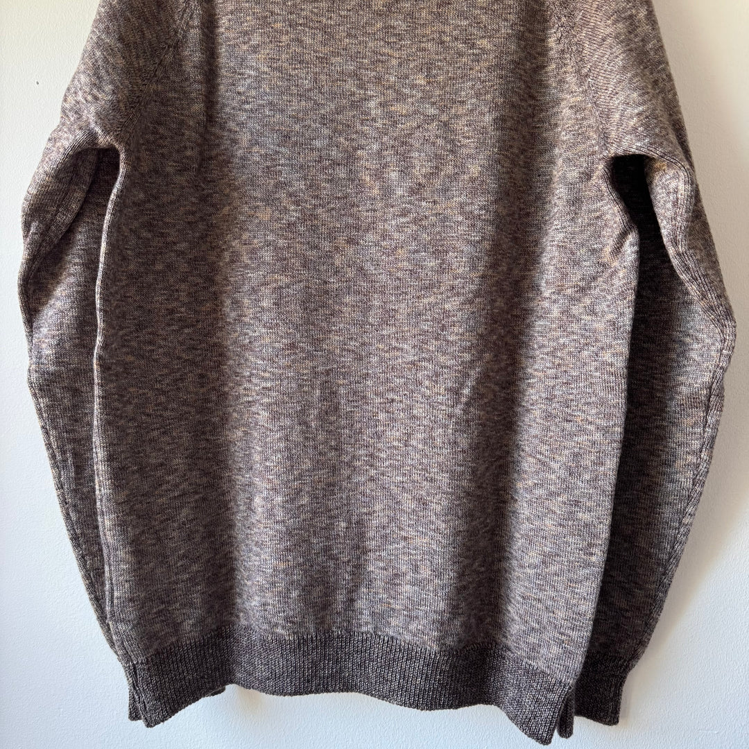 AW2006 Martin Margiela Brown Knitted Wool Turtleneck Pullover
