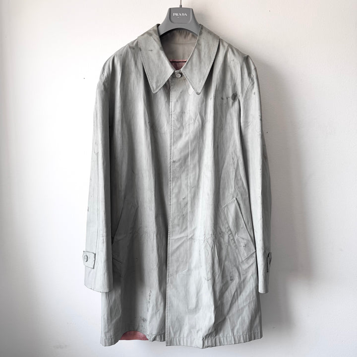 AW2002 Martin Margiela Artisanal Green Painted Trench Coat