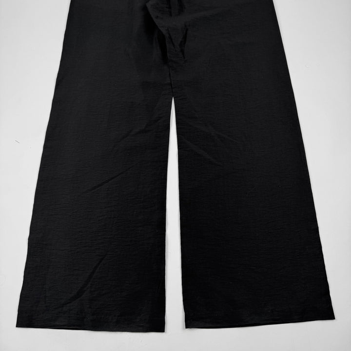 Rick Owens SS2023 Black Linen Relaxed Geth Pants