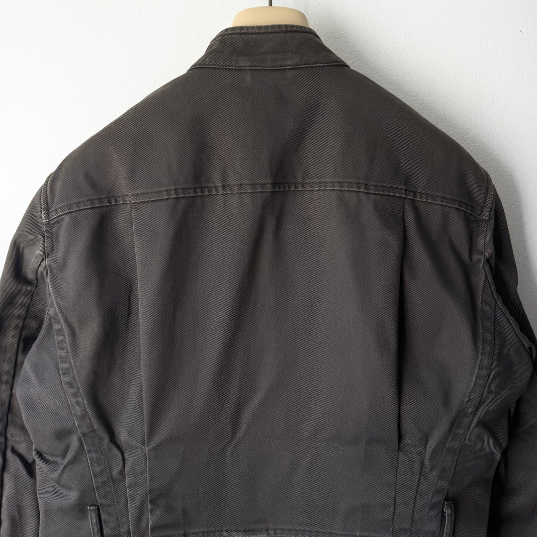 Gucci By Tom Ford SS2003 Brown Cotton Mandarin Collar Safari Jacket