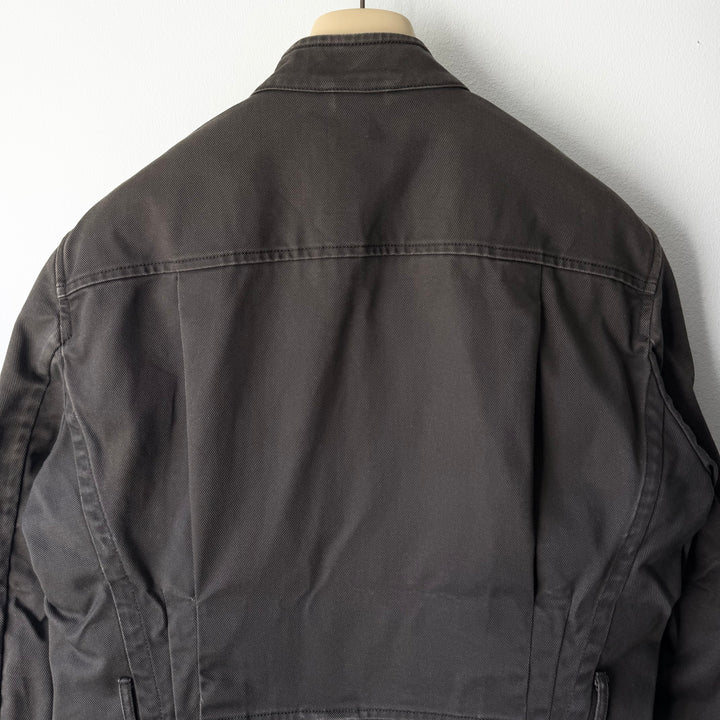 Gucci By Tom Ford SS2003 Brown Cotton Mandarin Collar Safari Jacket