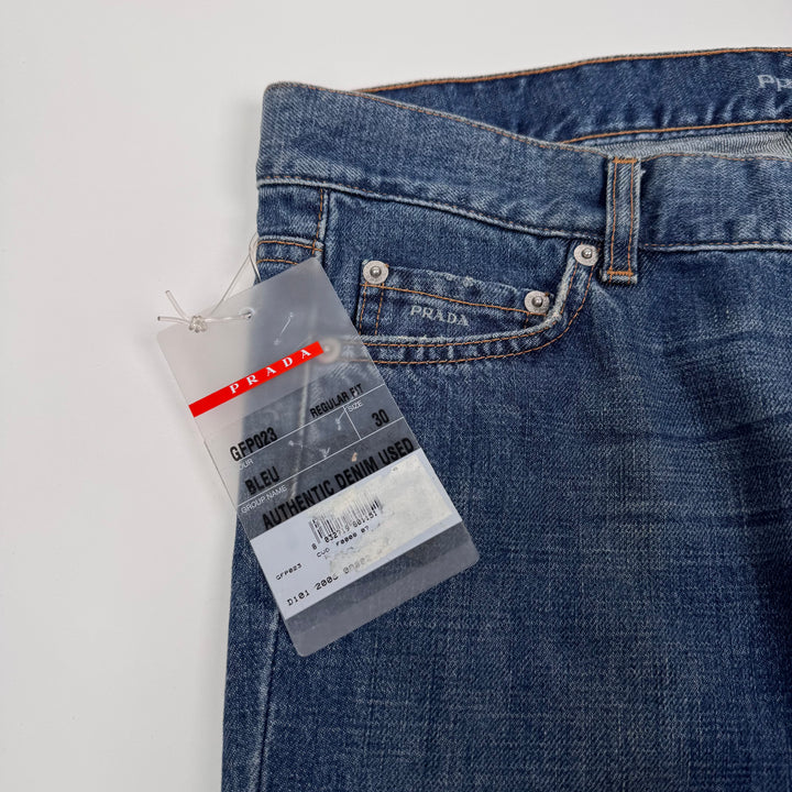 Prada 2006 Blue Washed ”Regular Fit” Bootcut Jeans