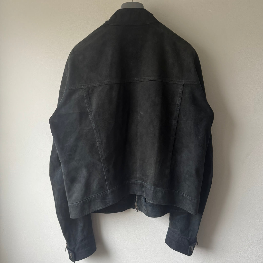 Prada 2000’s Nubuck Leather Café Racer Moto Jacket