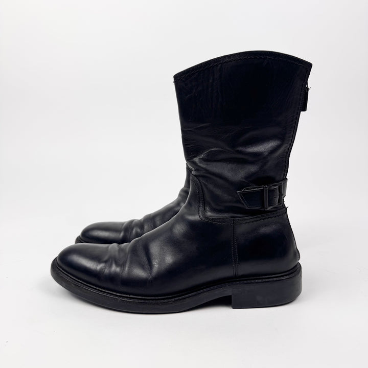 Gucci By Tom Ford 1990’s Black Leather Rider/Biker Boots