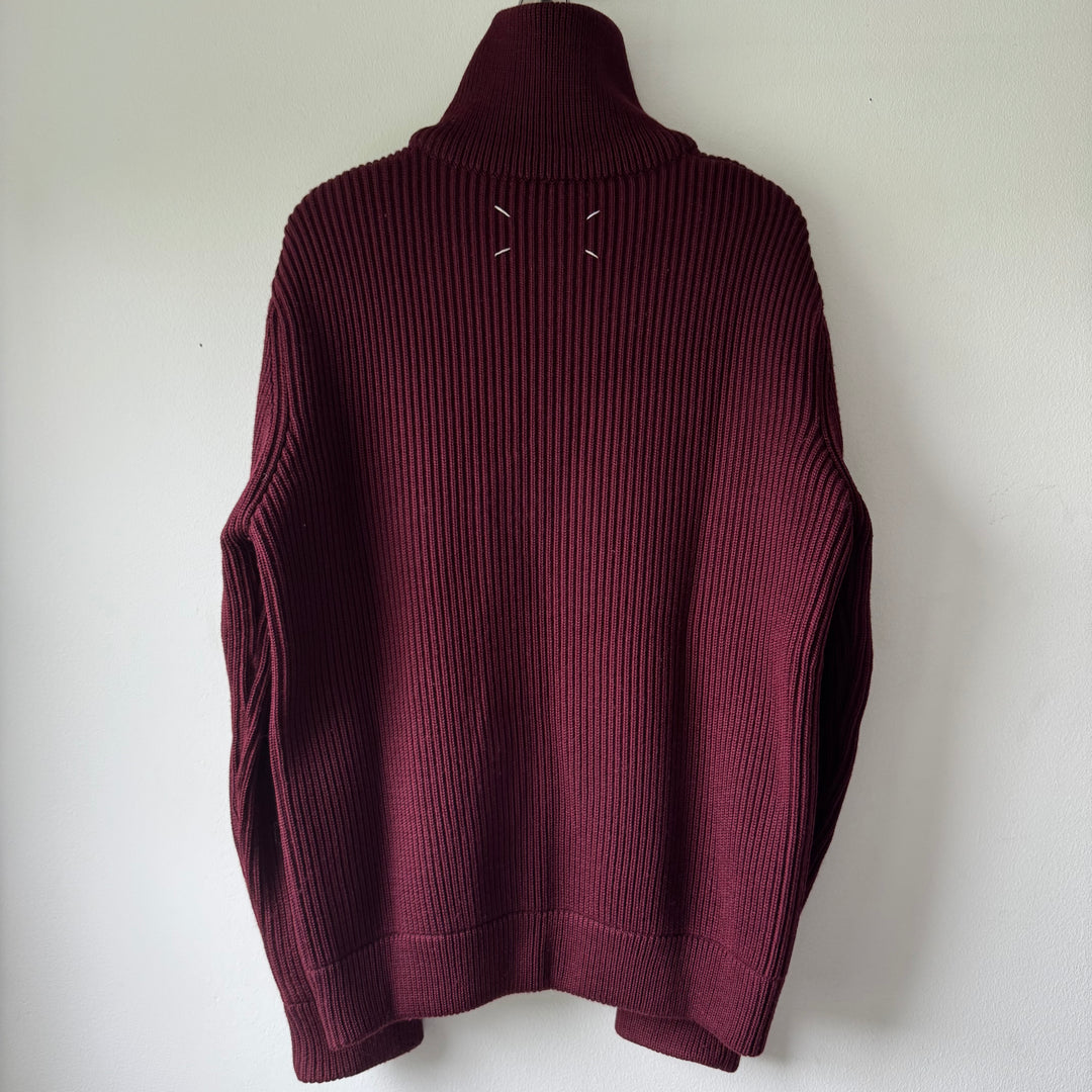 AW2002 Martin Margiela Wool Zip-Up Drivers/Truckers Knit