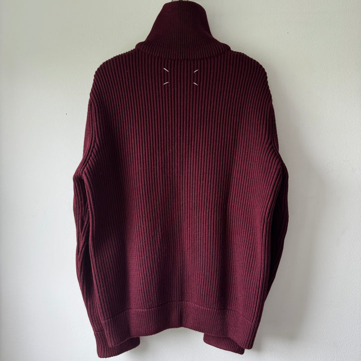 AW2002 Martin Margiela Wool Zip-Up Drivers/Truckers Knit