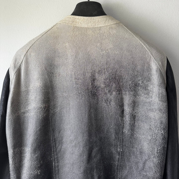 Rick Owens SS09 Strutter Gradient Blistered Intarsia Leather Jacket