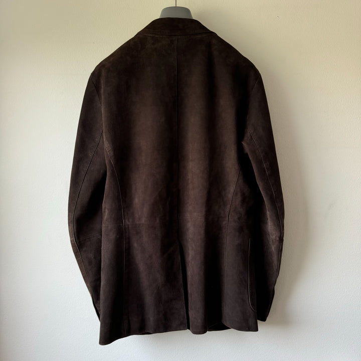 Prada SS2002 Mainline Dark Brown Suede Blazer