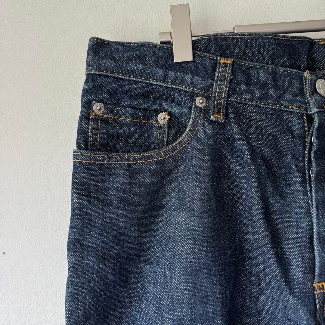 Helmut Lang 1999 Relaxed Cut Vintage Stained Denim