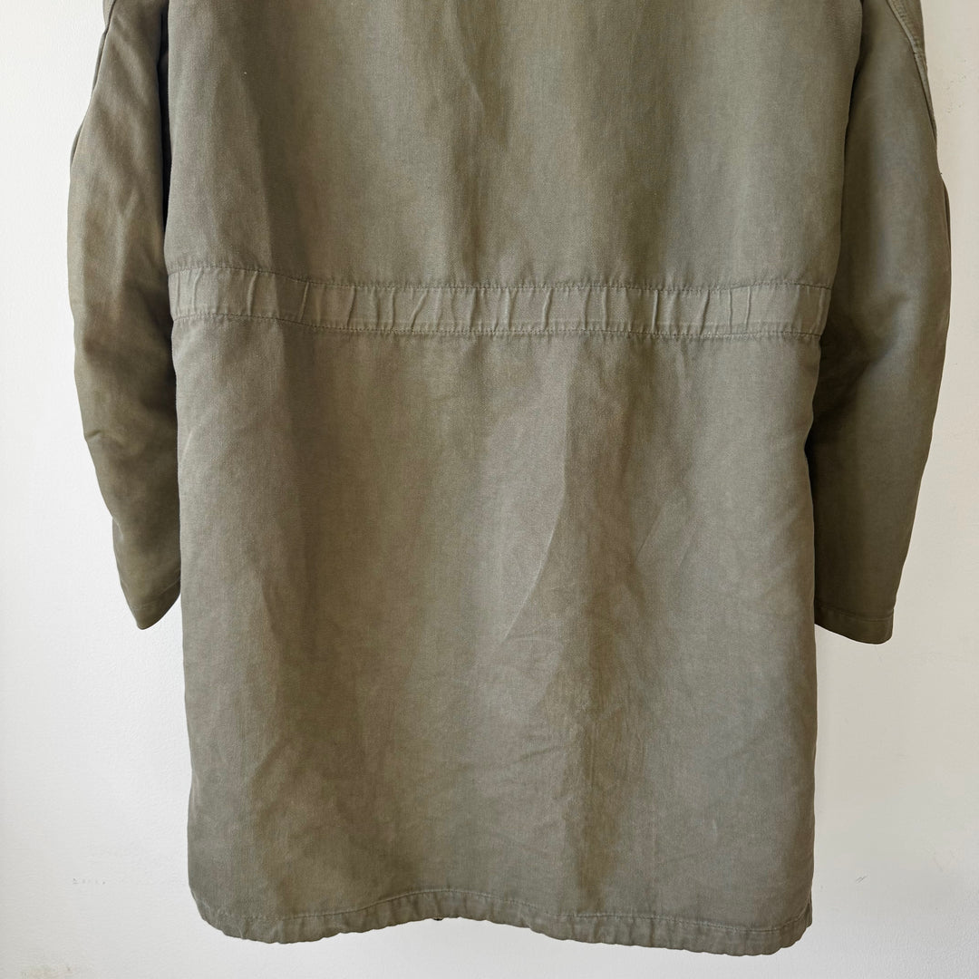 AW2008 Martin Margiela Army Green Fleece Lined Military Parka