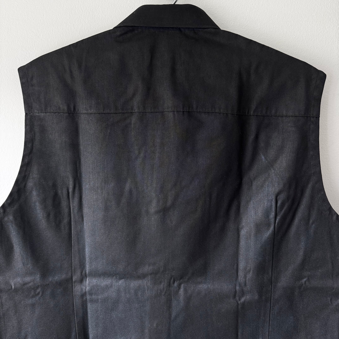 SS2003 Martin Margiela Artisanal Black Painted Officer Vest