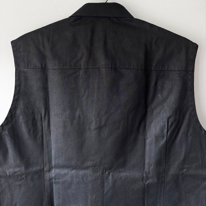 SS2003 Martin Margiela Artisanal Black Painted Officer Vest
