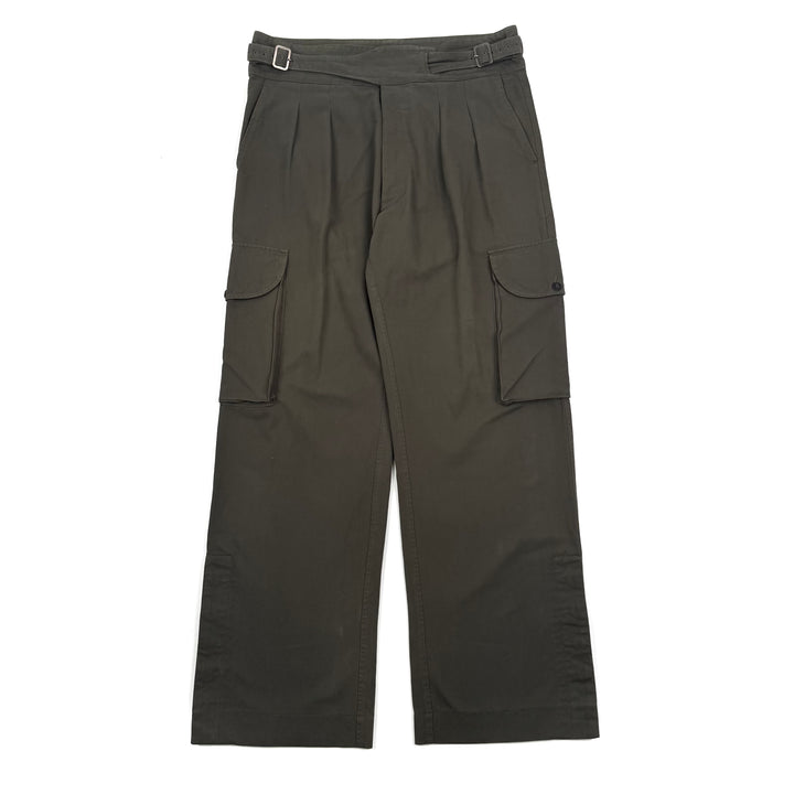Gucci By Tom Ford SS2003 Olive Green Relaxed Military Cargo Pants