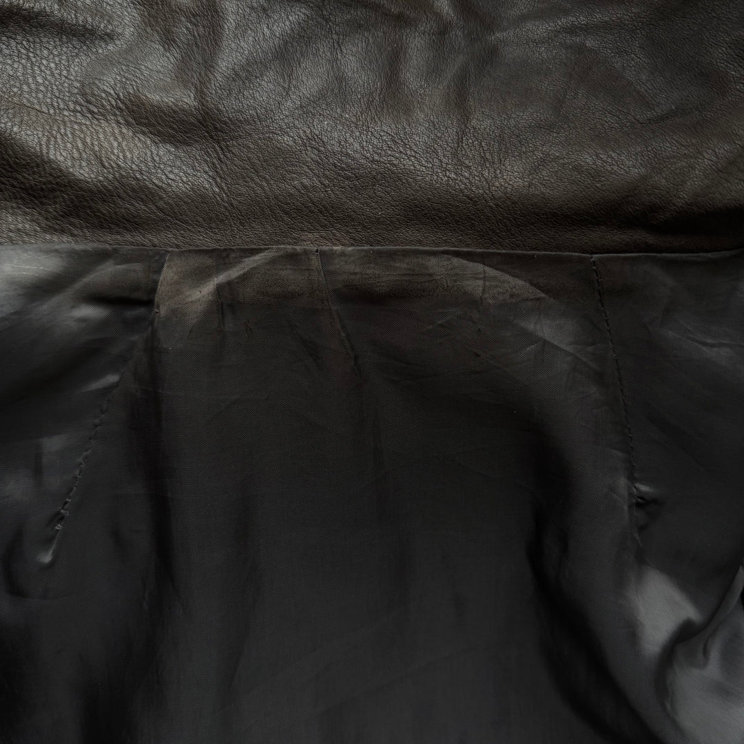 Rick Owens FW2009 Dust Bauhaus Pebbled Calf Leather Jacket