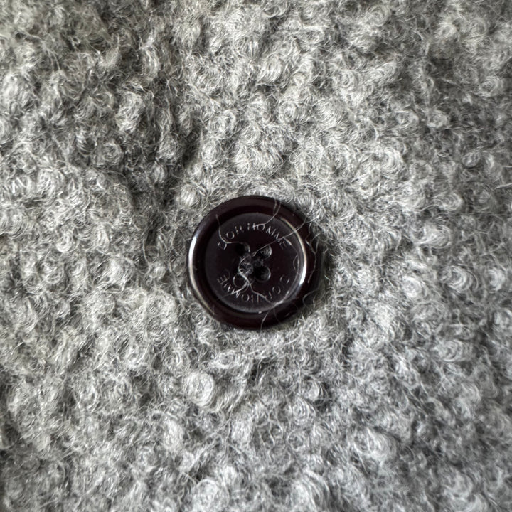 Dior Homme FW2009 Gray Asymmetric Drape Collar Mohair Jacket