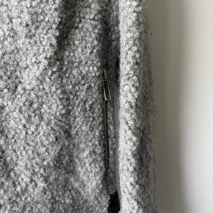 Dior Homme FW2009 Gray Asymmetric Drape Collar Mohair Jacket