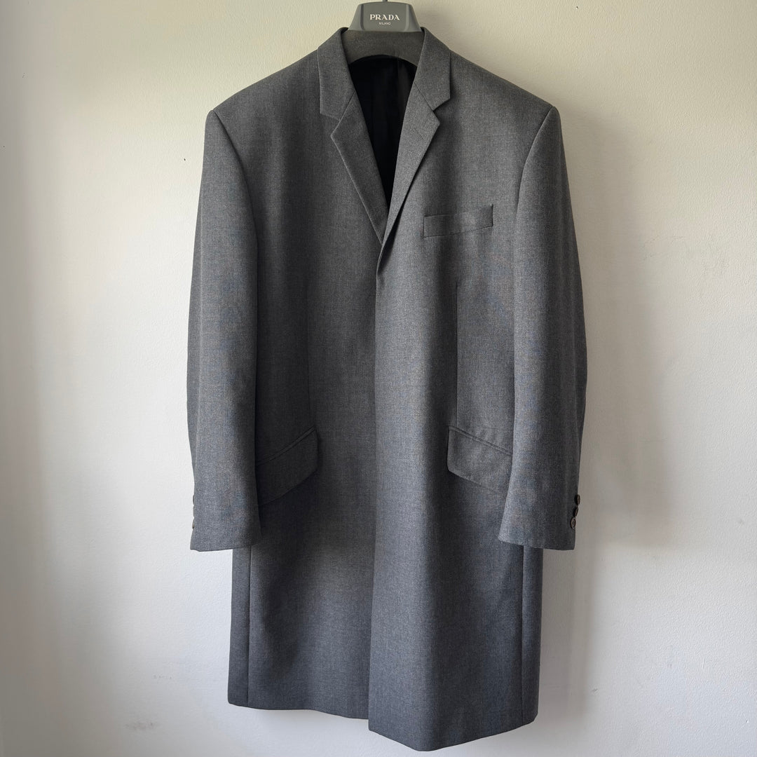 Helmut Lang 1980’s Gray Wool Coat