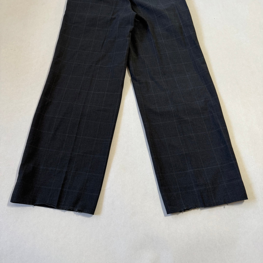 Miu Miu 2022 Checkered Prince Of Wales Pleated Fine Wool Pants