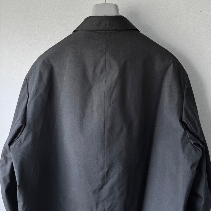 Prada FW1998 Anthracite Insulated Padded Silk Short Coat Jacket
