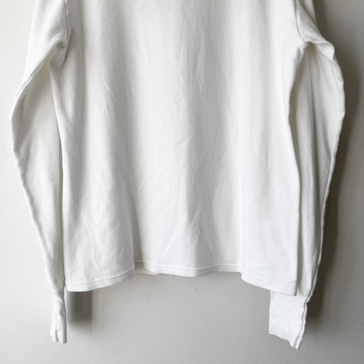 SS2003 Martin Margiela Artisanal White Hybrid Tuxedo Shirt Inlayed Longsleeve