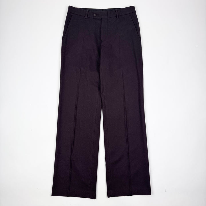 Gucci By Tom Ford 1990’s Brown Wool Flared Relaxed Suit Trousers/Pants